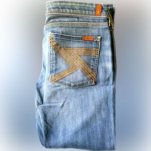 7 for All Man Kind cropped Jeans. Circa 2003.